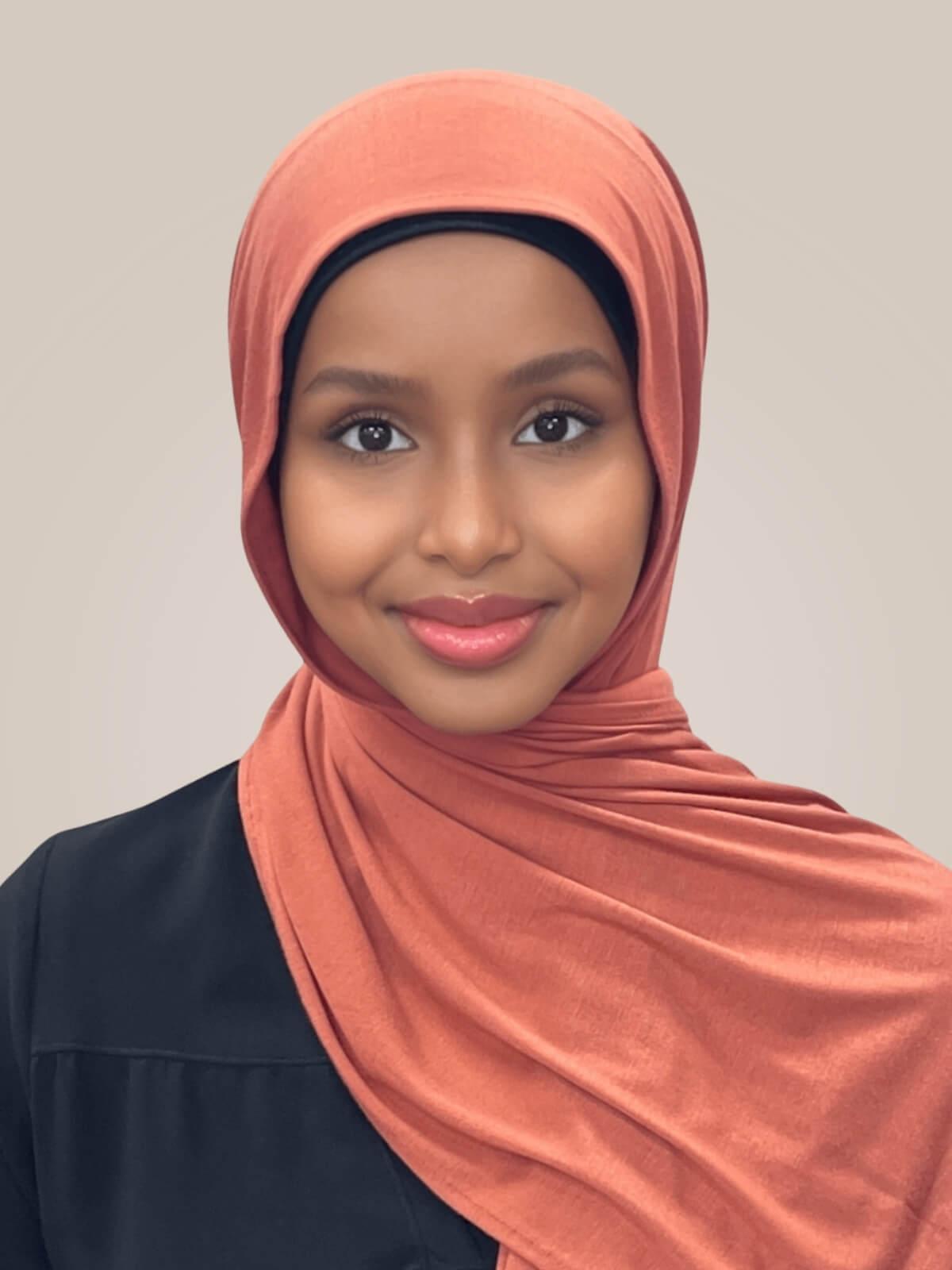 Classic Jersey hijab-Rust