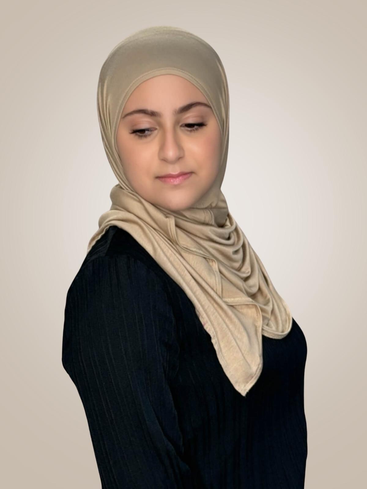 Modish Girl Pre-Sewn Jersey Hijab-Oak