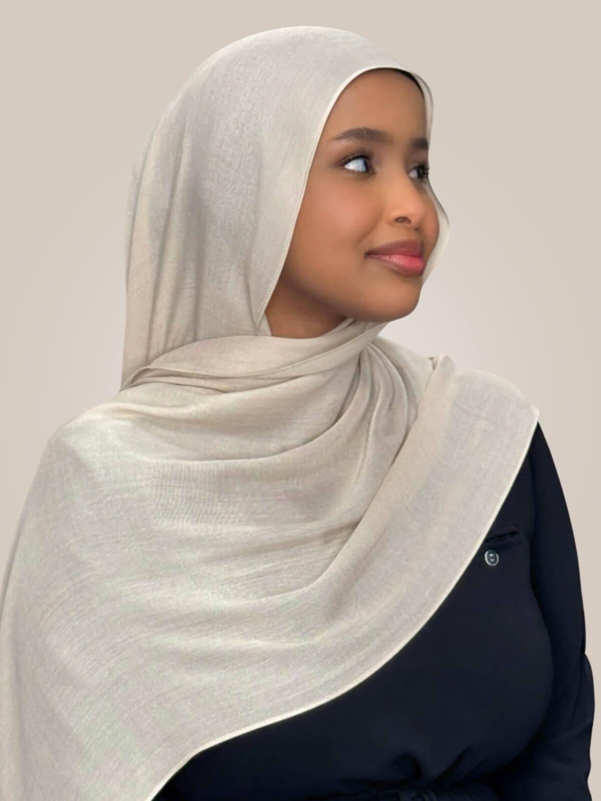 Cotton Modal Hijab-Sand