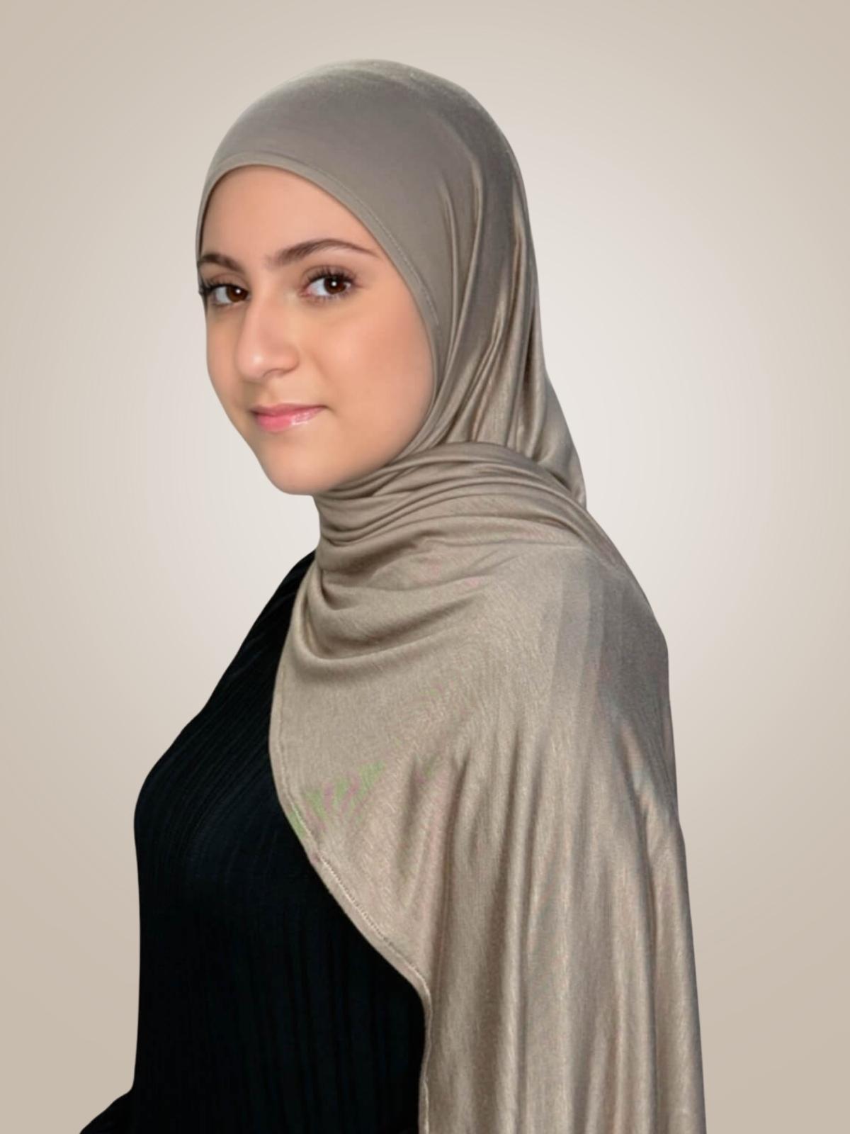 Modish Girl Pre-Sewn Jersey hijab-Desert
