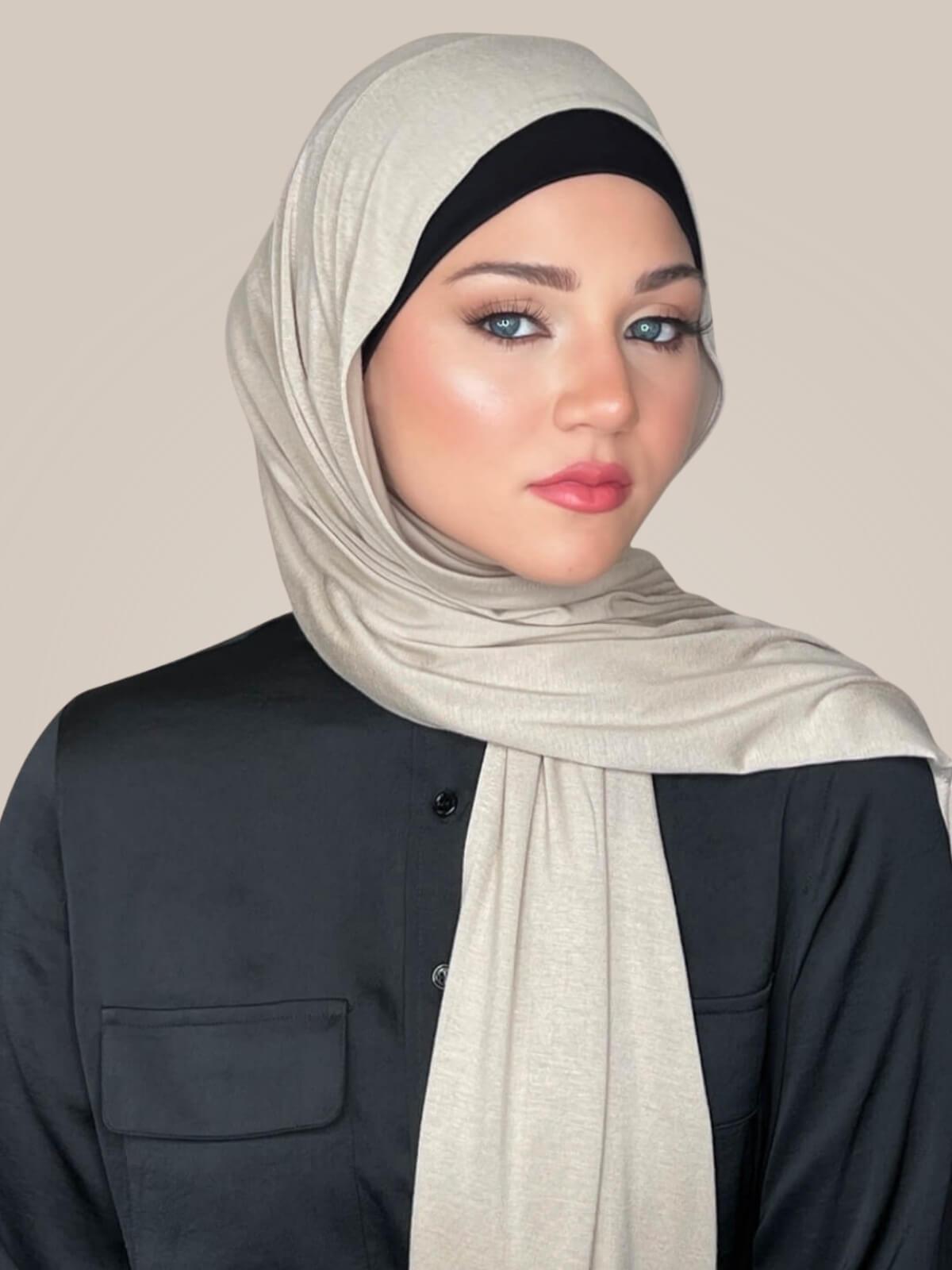 Classic Jersey Hijab-Sandstone