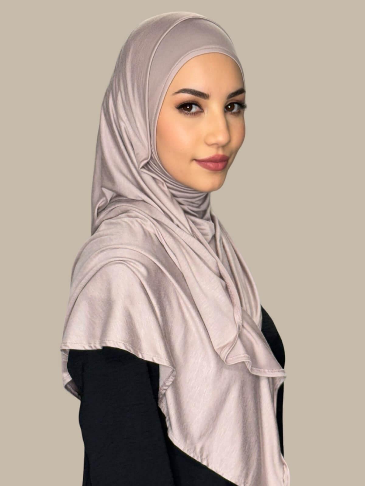 Sphinx Pre-Sewn Jersey Hijab side view on model