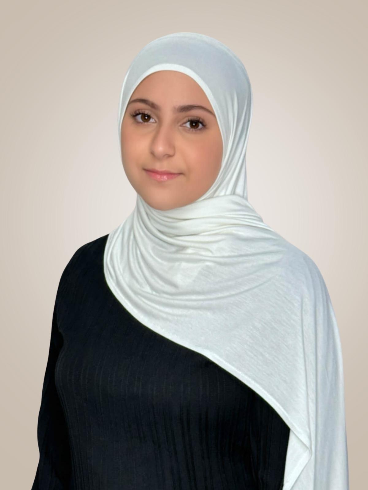 Modish Girl Pre-Sewn Jersey Hijab-Off White