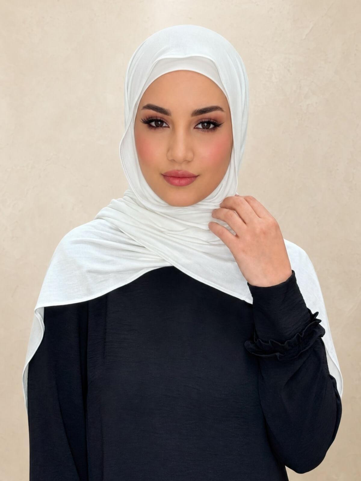 Premium Jersey Hijab-Off White
