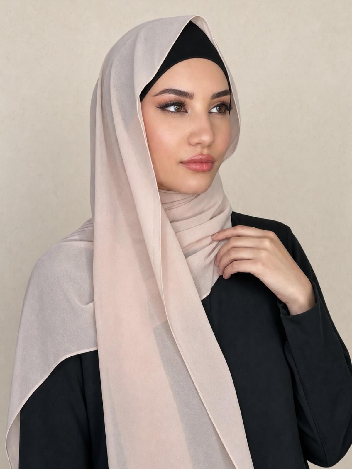 Classic Chiffon Hijab-Pearl
