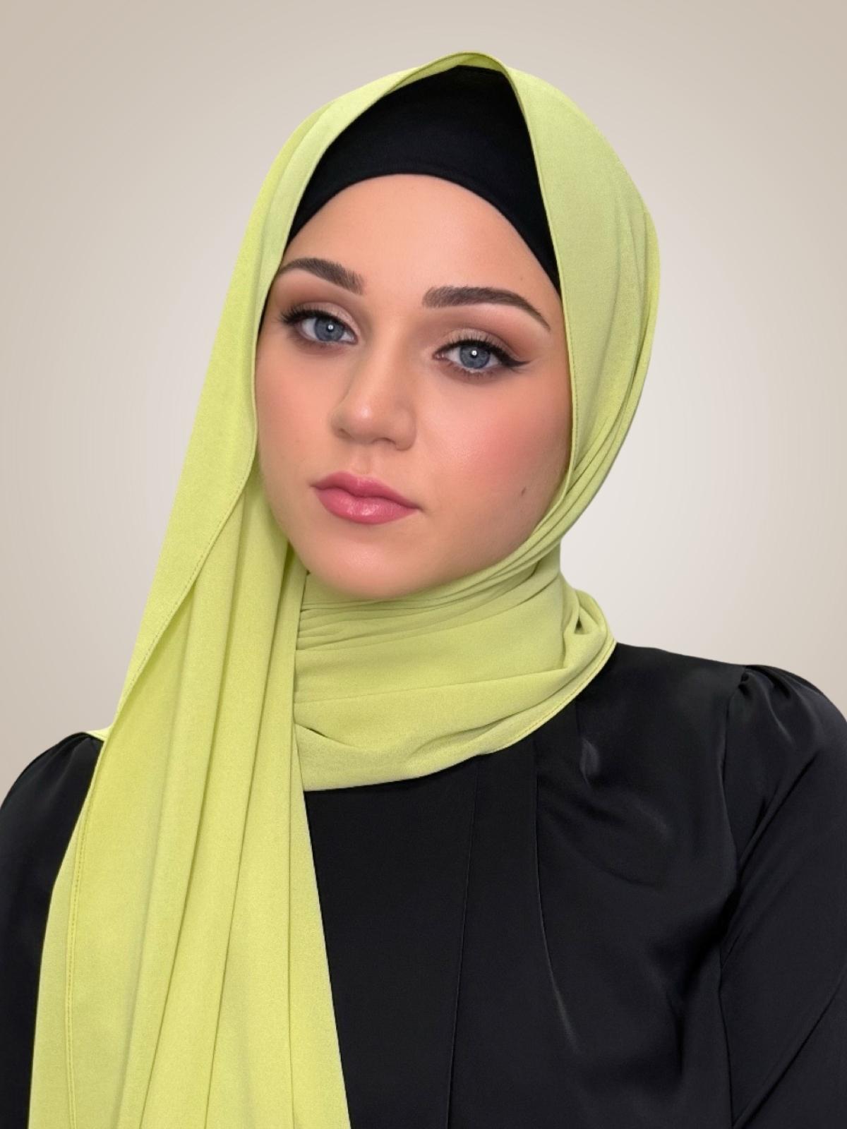 Classic Chiffon Hijab-Apple Green