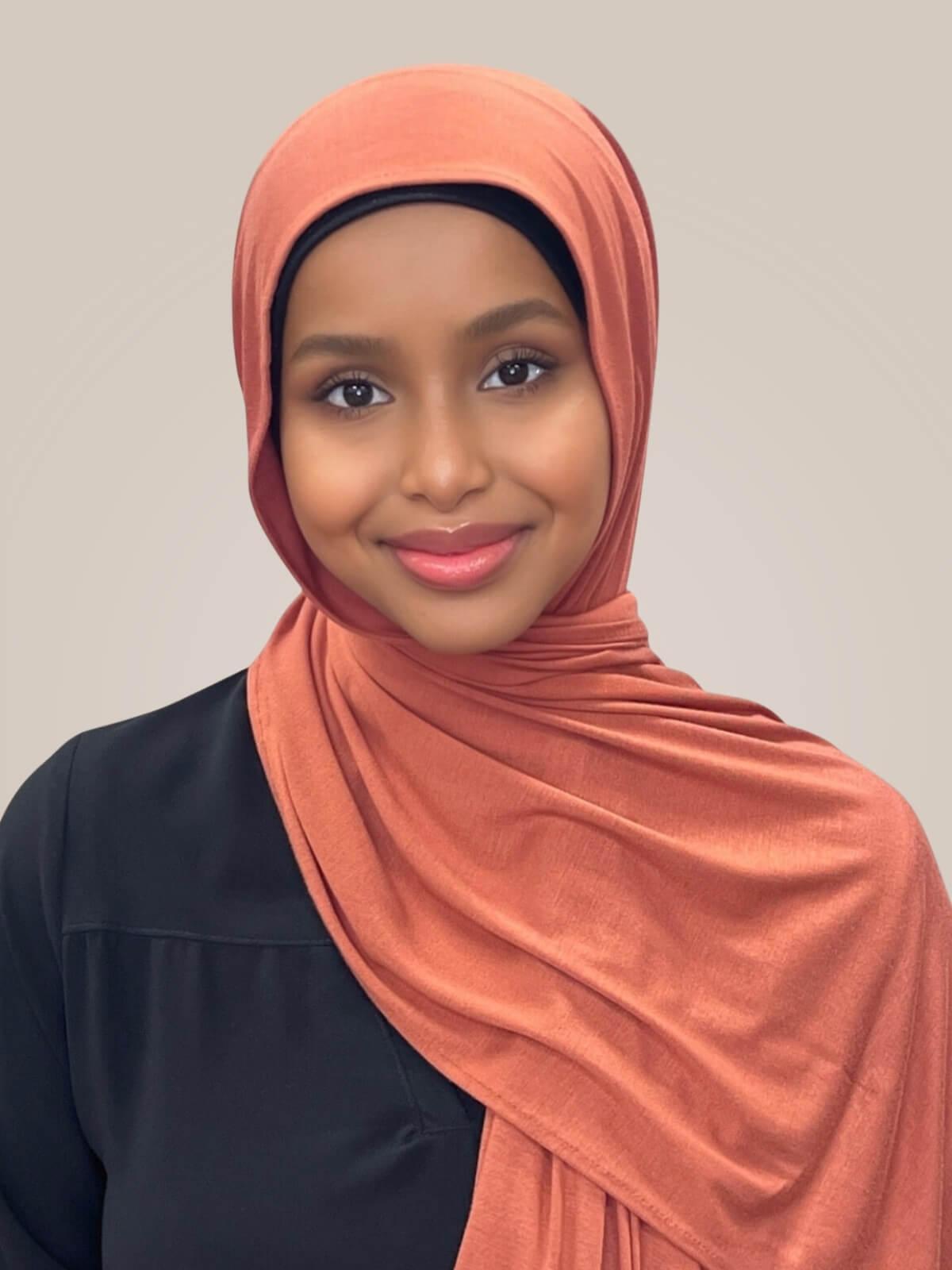 Classic Jersey hijab-Rust
