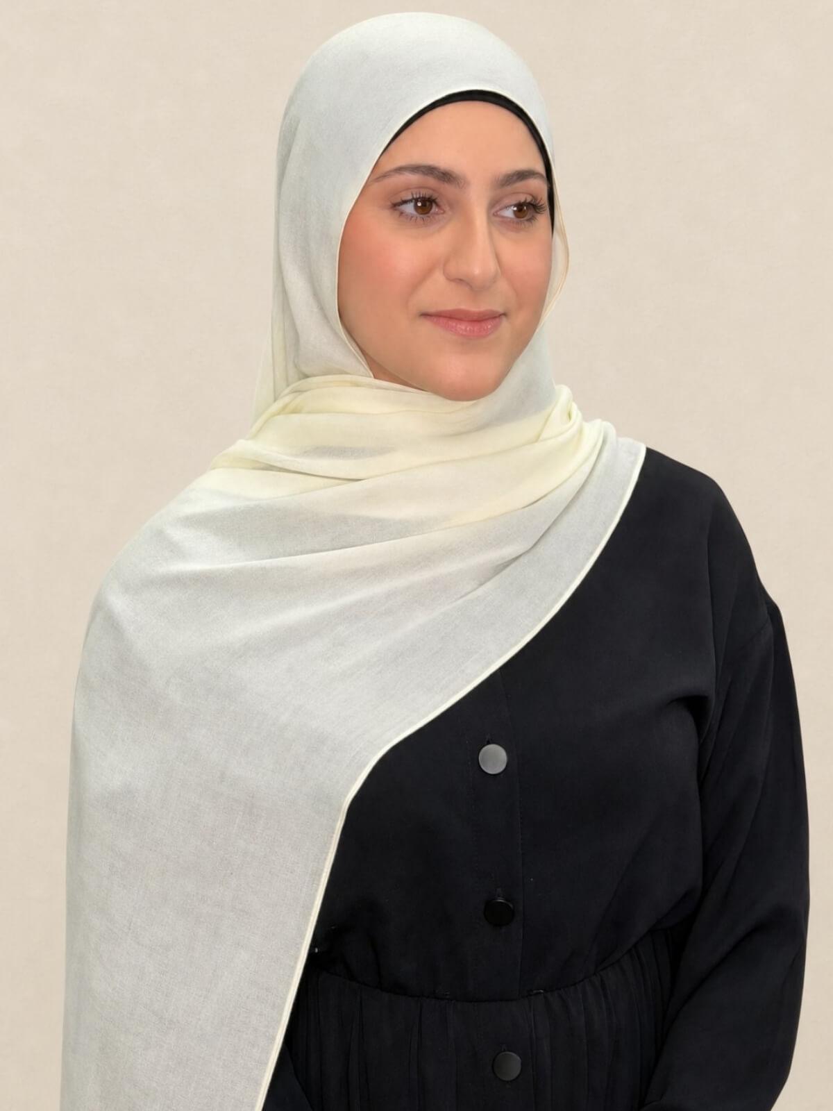 Modish Girl Cotton Modal Hijab-Lace