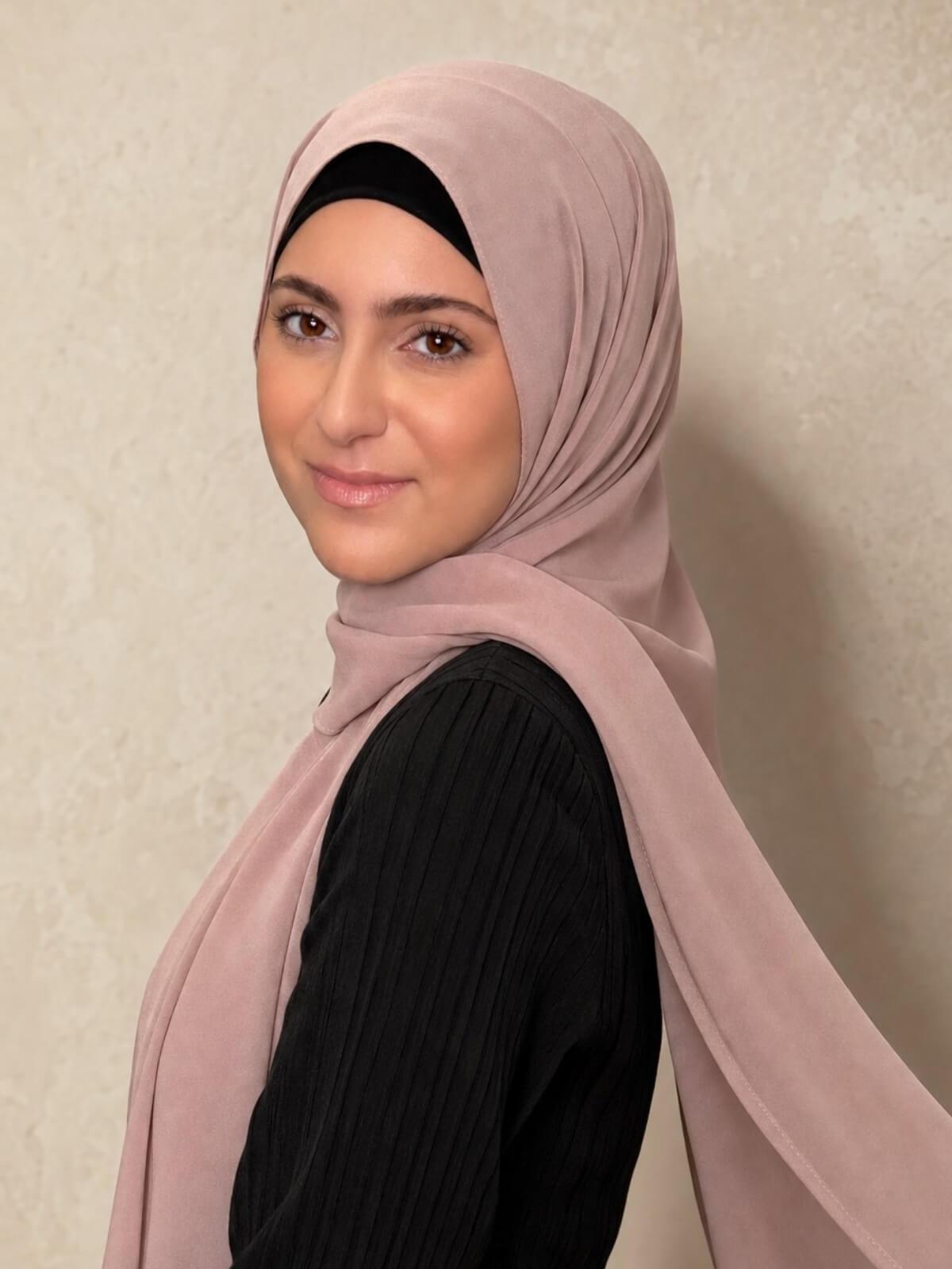 Modish Girl luxury chiffon Hijab-Pale Taupe