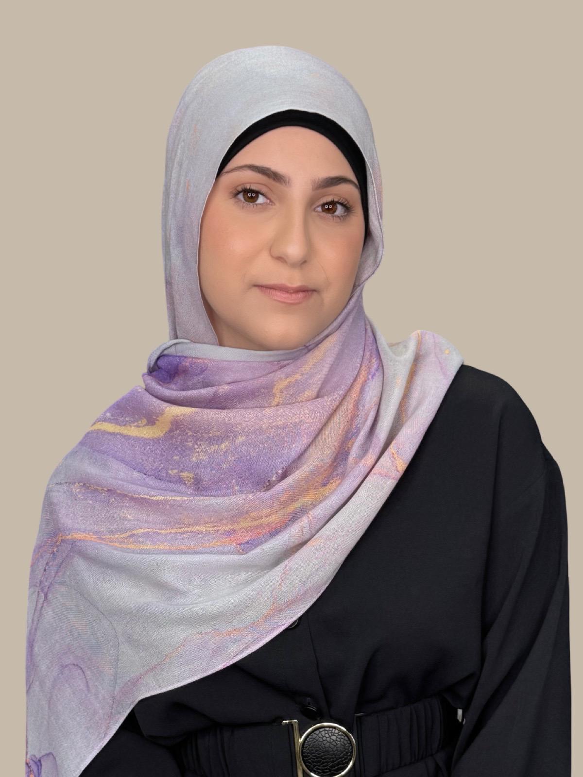 Modish Girl Print Modal Hijab-Lavanta Bay