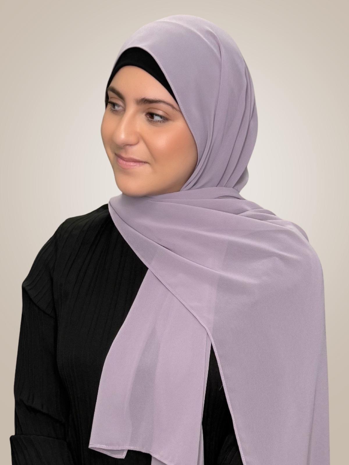 Modish Girl Luxury Chiffon Hijab-Viola
