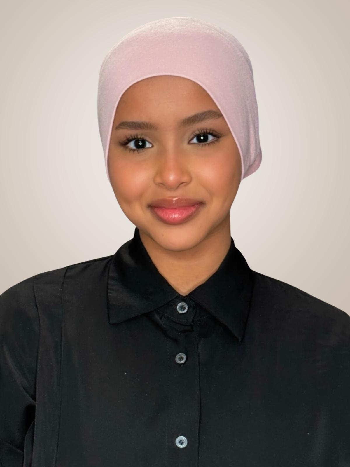 Premium Cotton Underscarf-Blush Rose