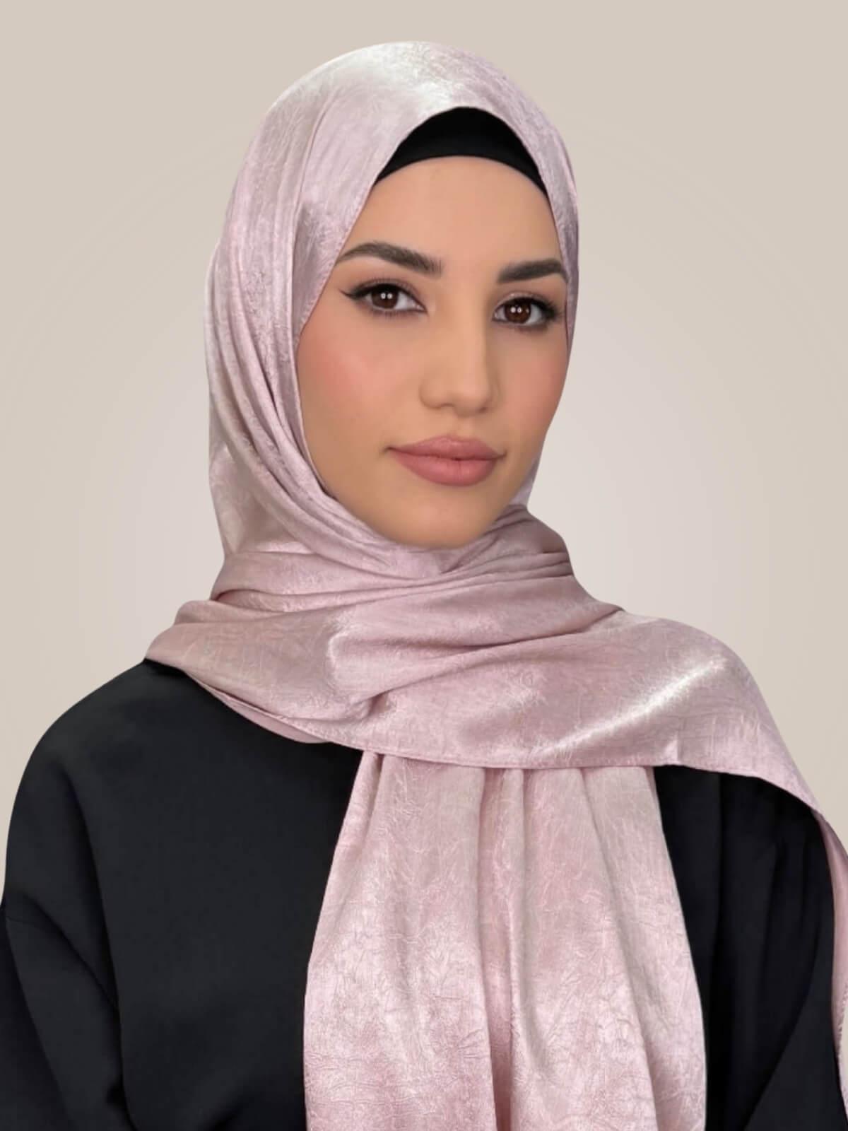 Classic Satin Hijab-Blush