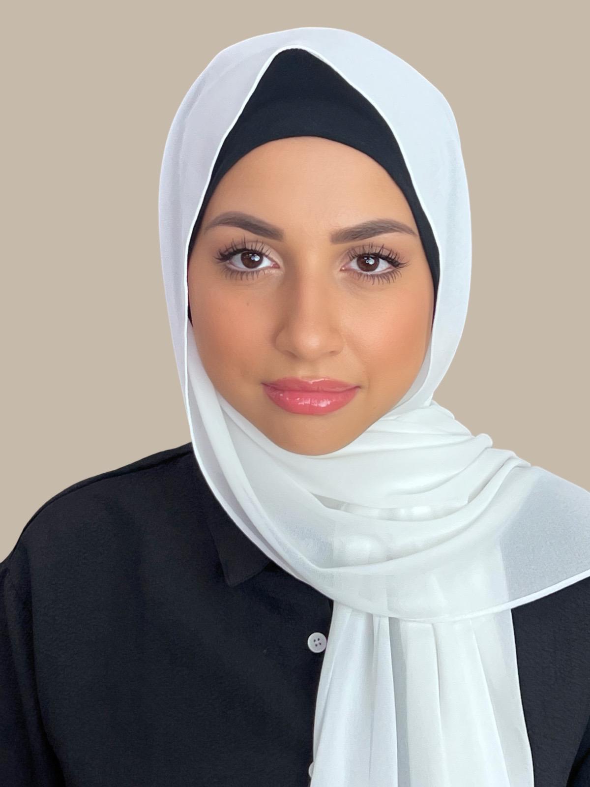 Classic Chiffon Hijab-Off White