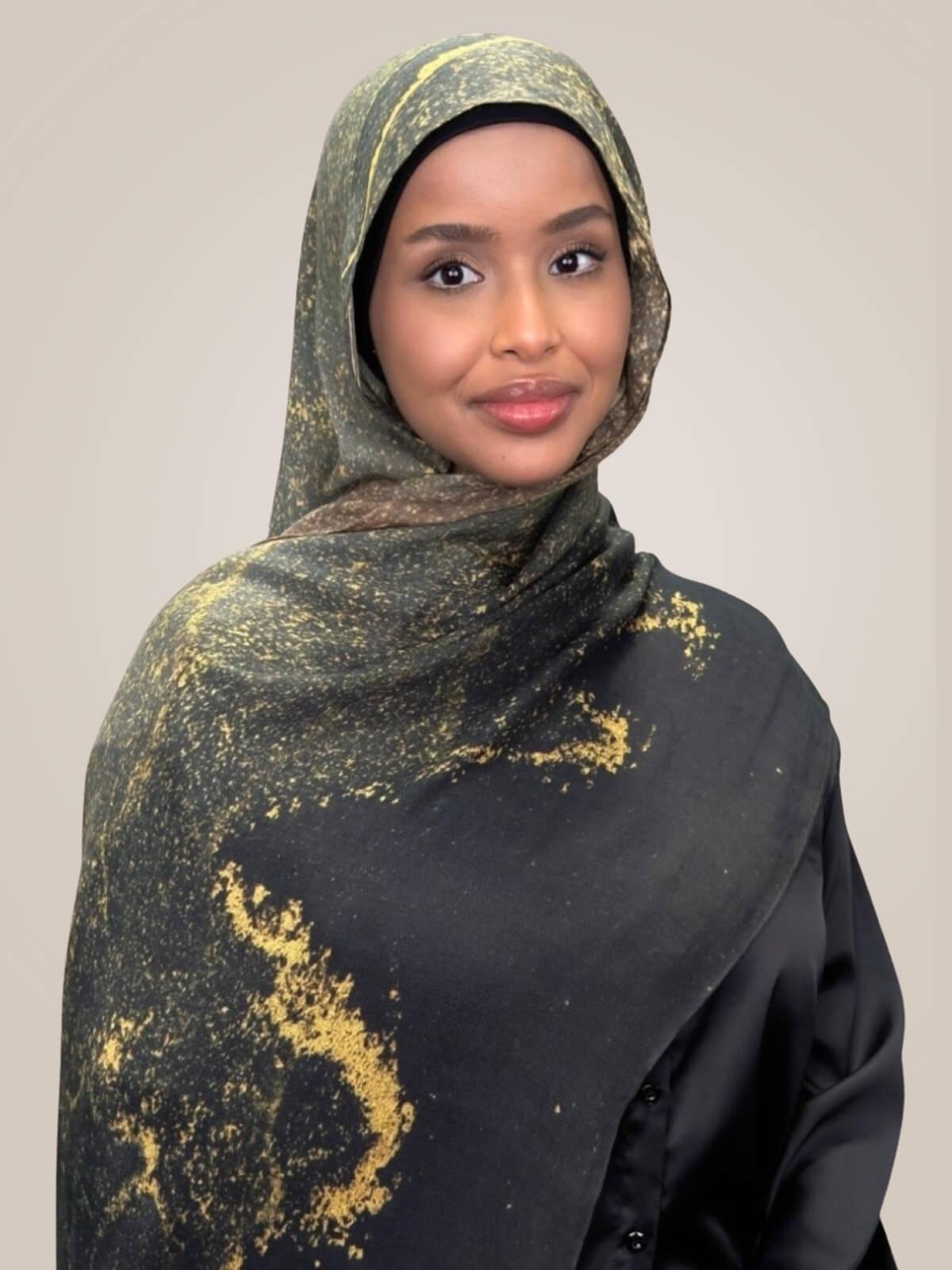 Print Modal Hijab-Golden Dune