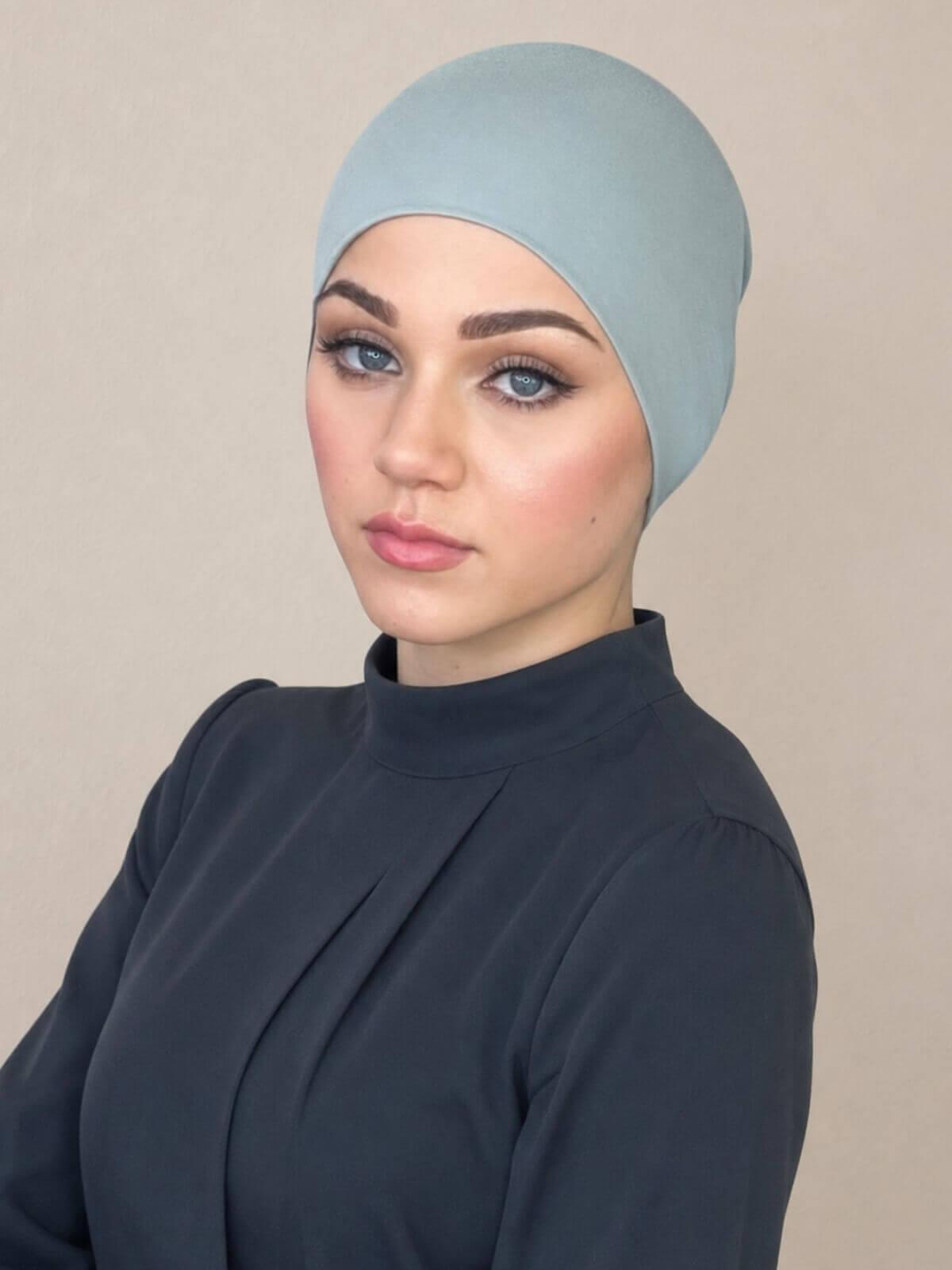Premium Jersey Underscarf-Stone Green