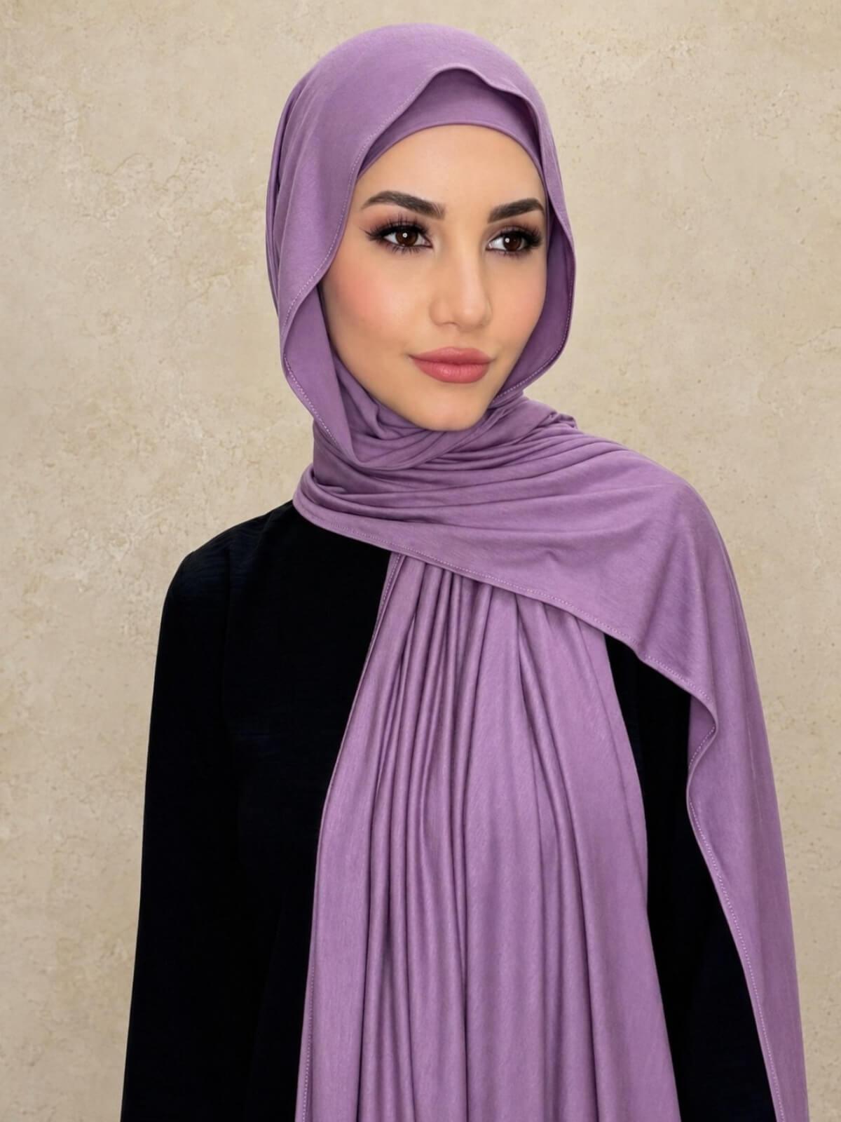 Premium Jersey hijab-Mauve Taupe