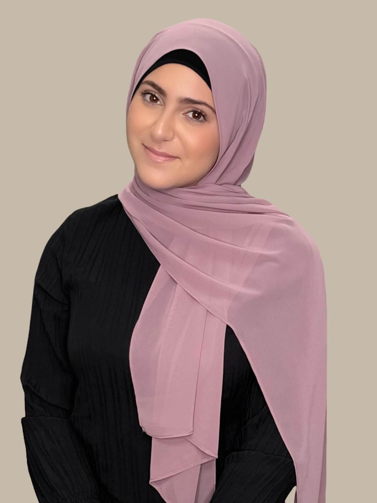 Modish Girl Luxury Chiffon Hijab-Orchid