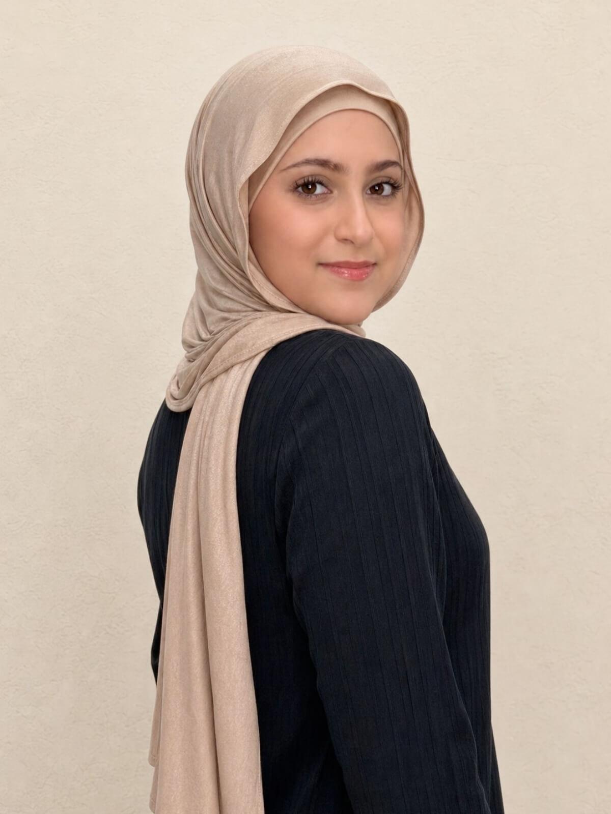 Modish Girl Premium Jersey Hijab-Warm Taupe