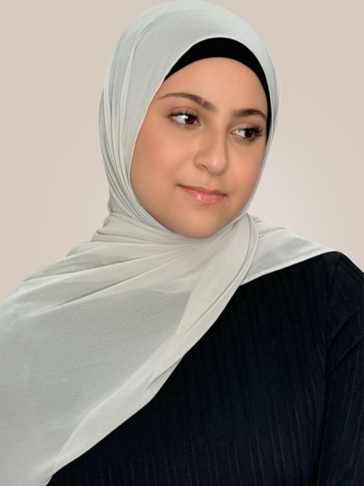Modish Girl Luxury Chiffon Hijab-Ivory