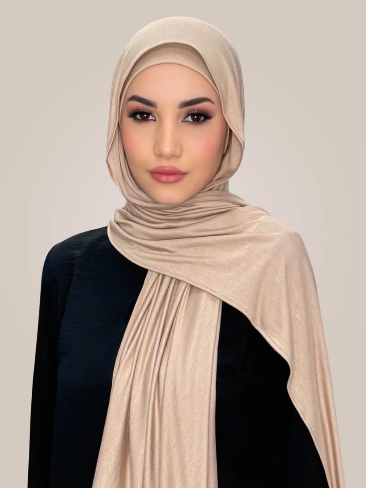 Premium Jersey Hijab-Warm Taupe