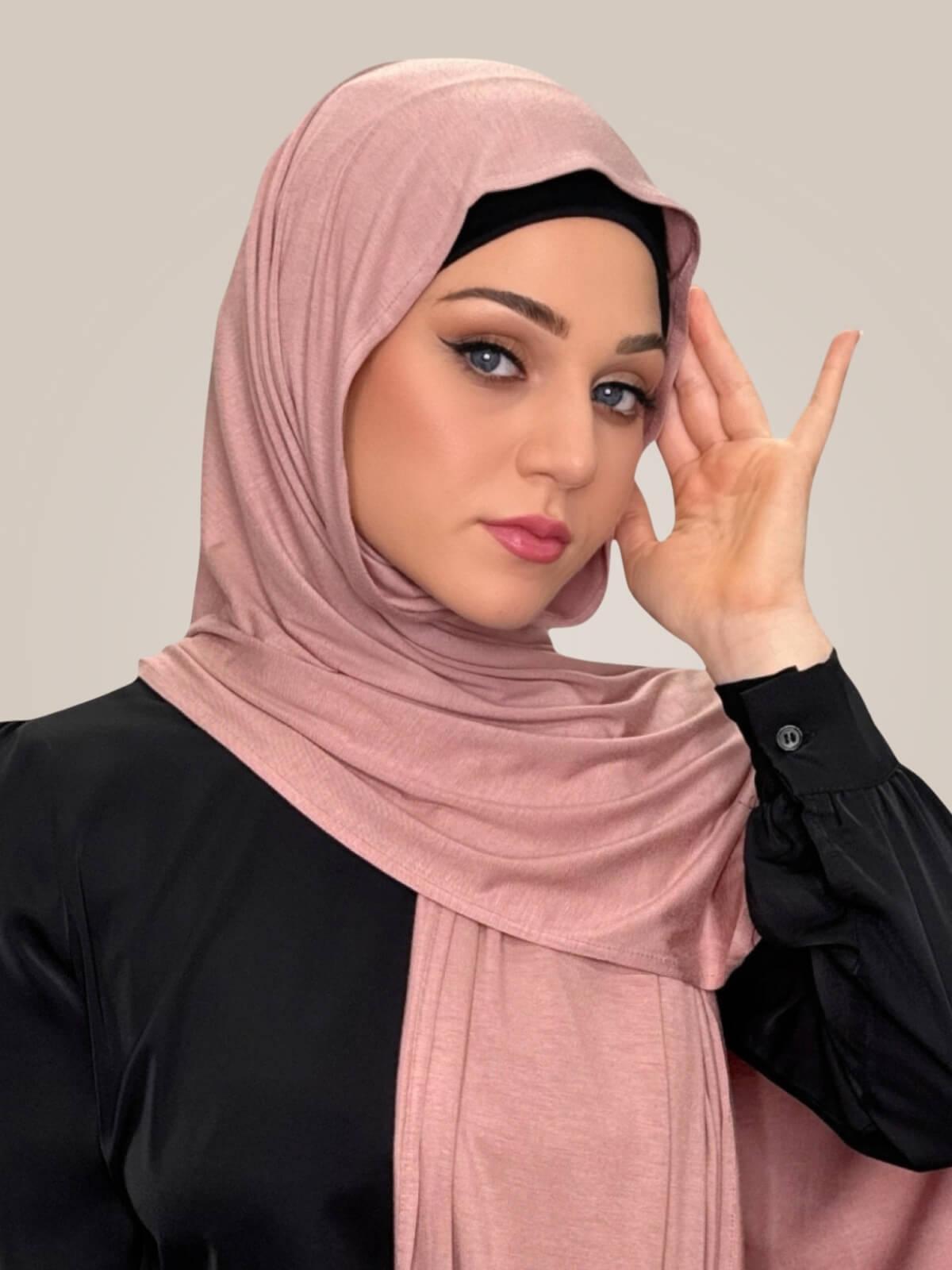 Classic Jersey Hijab-Rosin
