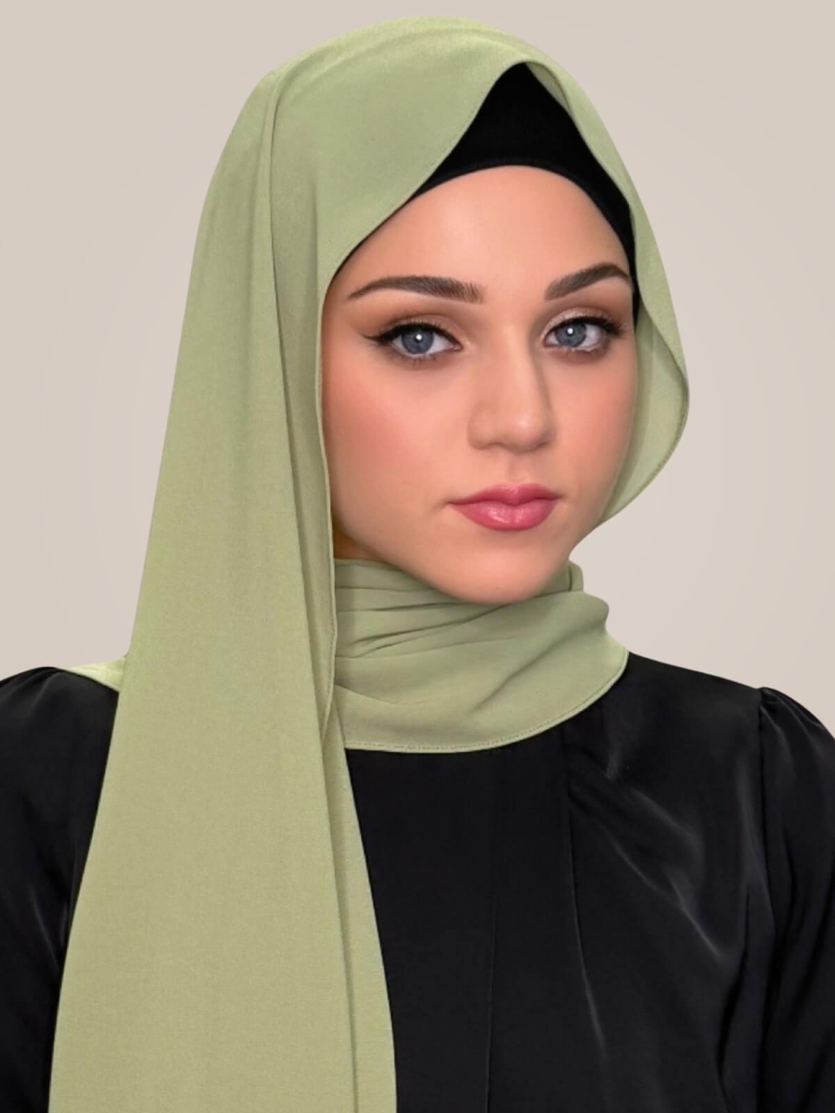 Classic Chiffon Hijab-Sage