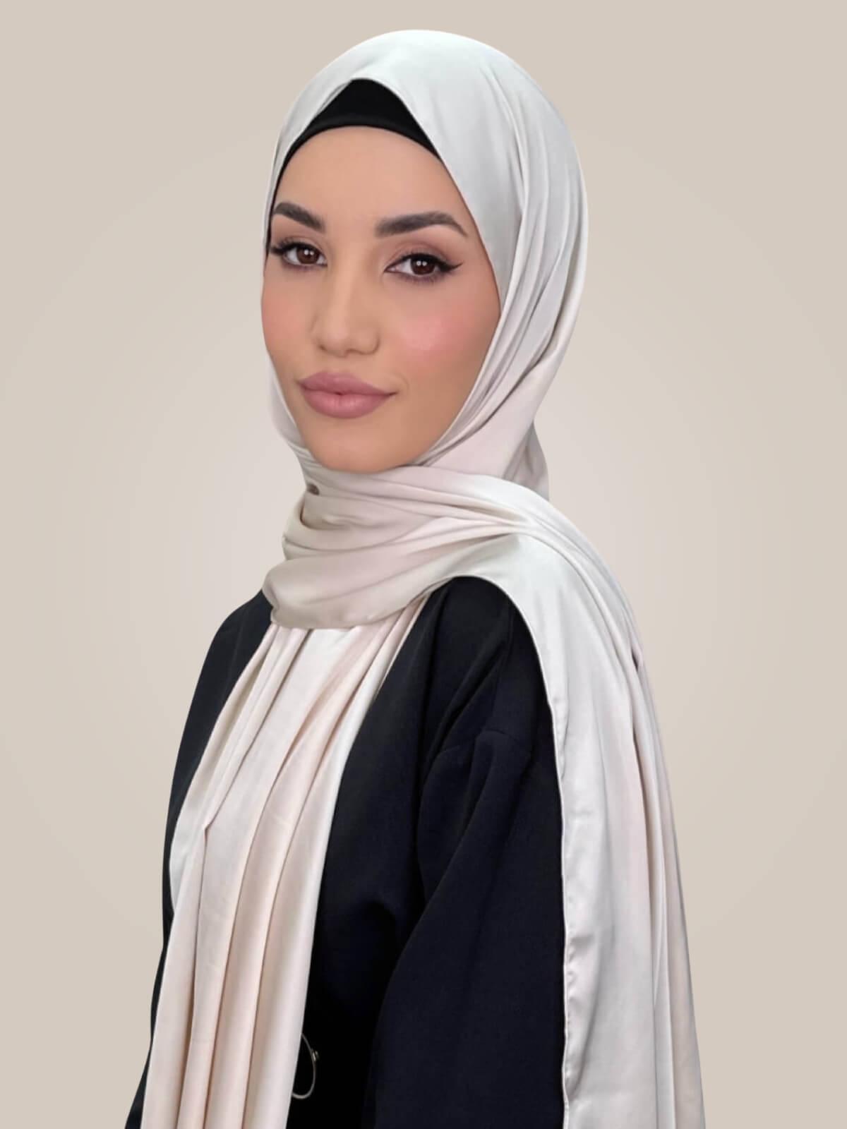 Premium Satin Hijab-Warm Sand