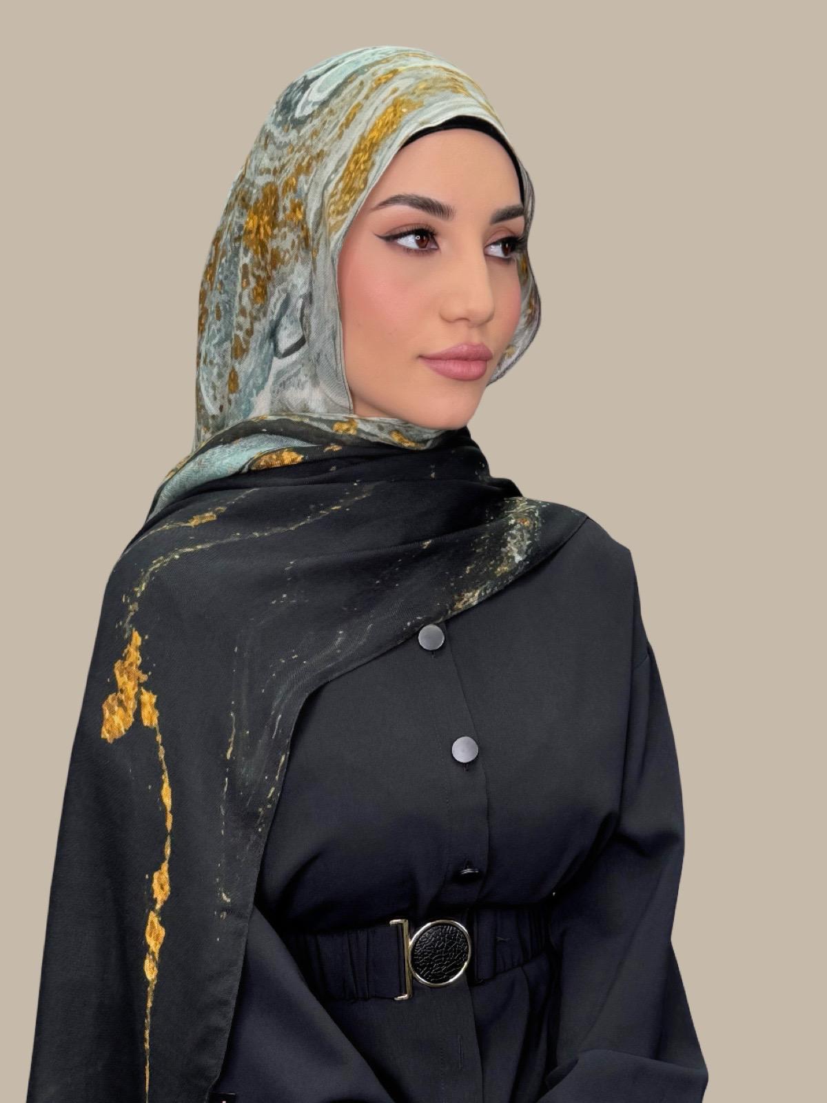 Print Modal Hijab-Sedona Slate