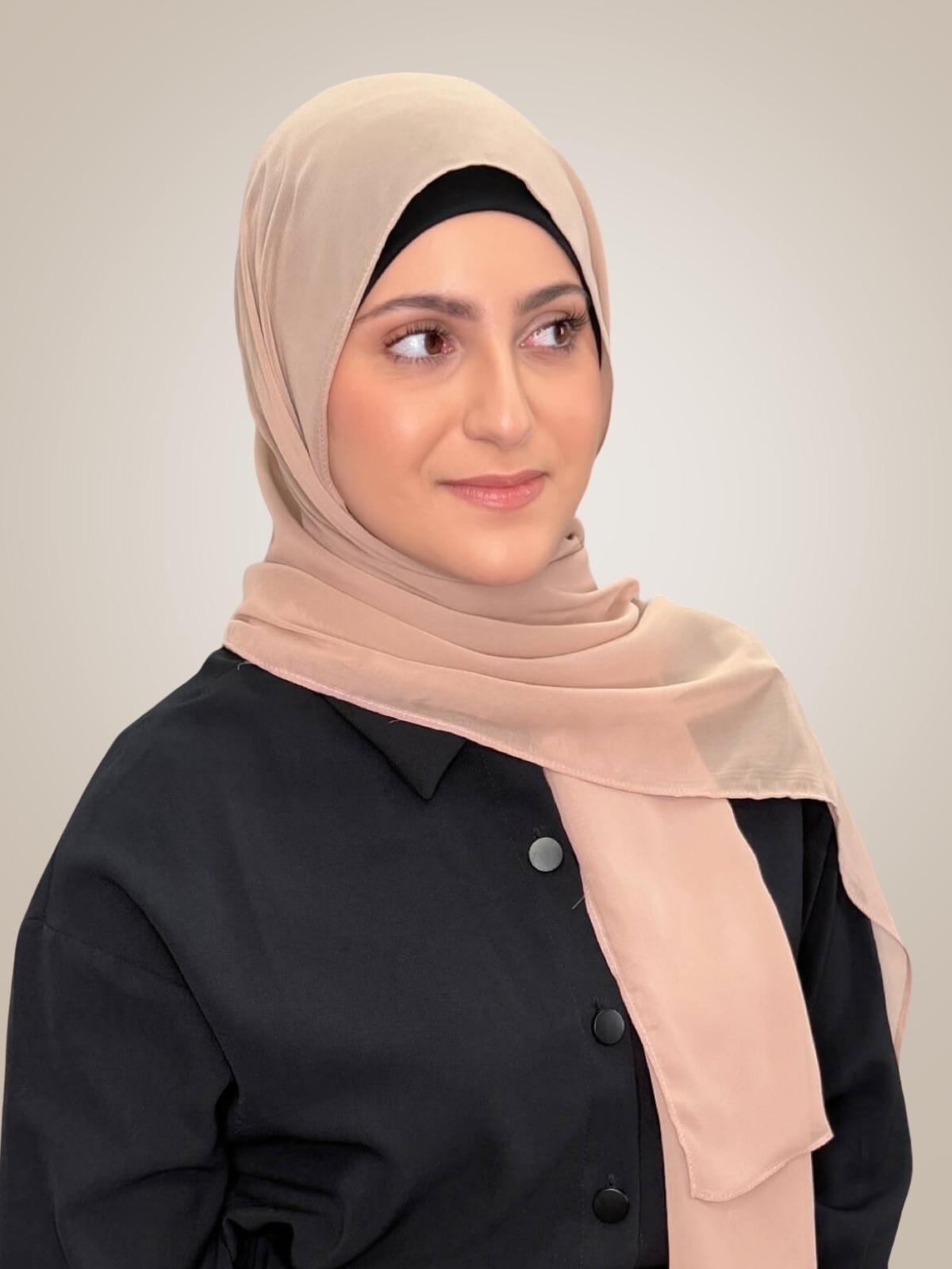 Modish Girl Luxury Chiffon Hijab-Sand