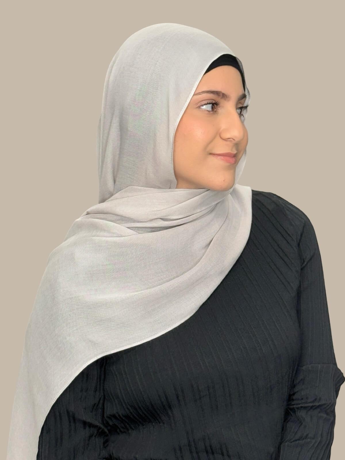 Modish Girl Cotton Modal Hijab-Misty Mink