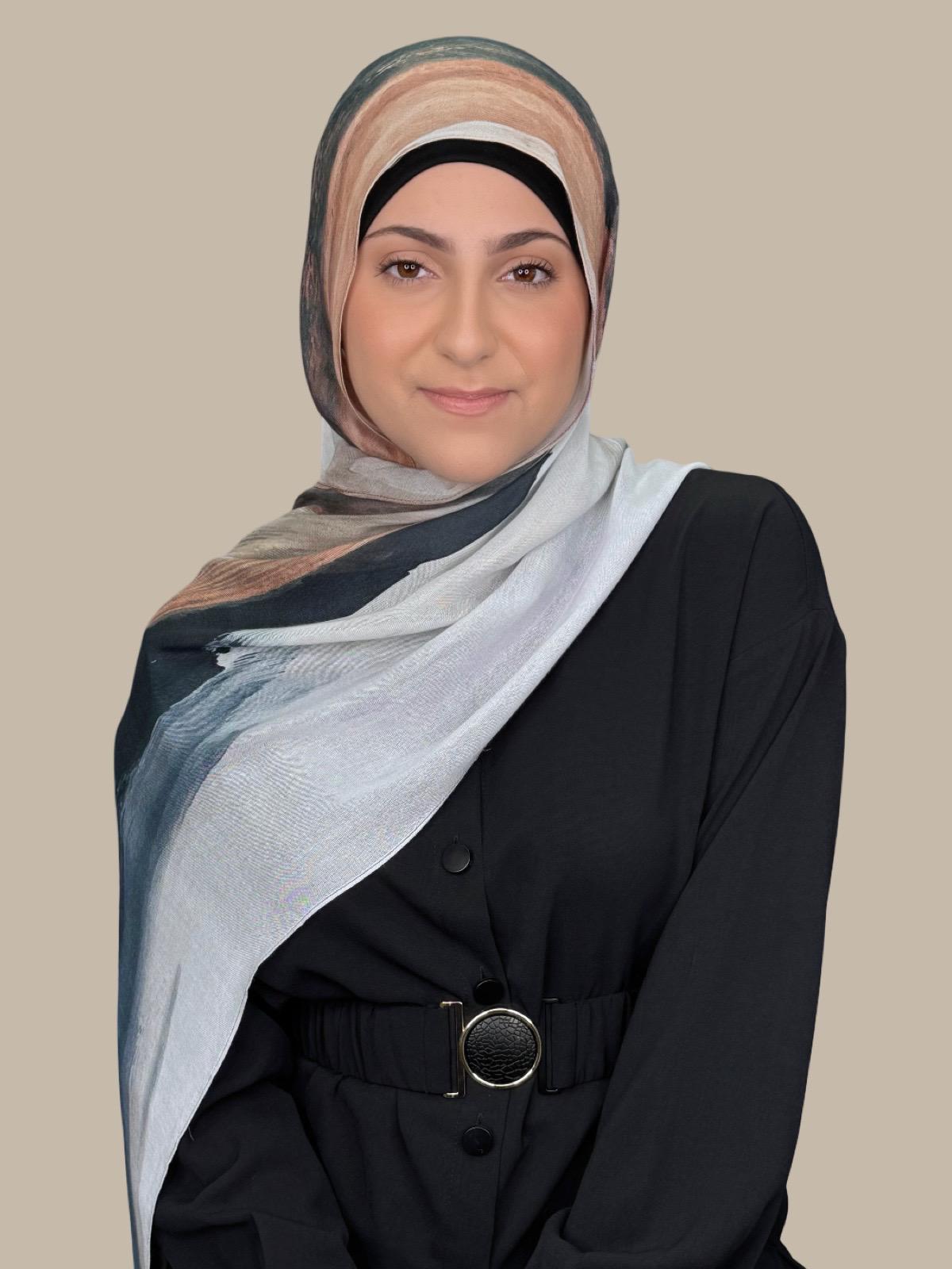 Modish Girl Print Modal Hijab-Sahara Drift