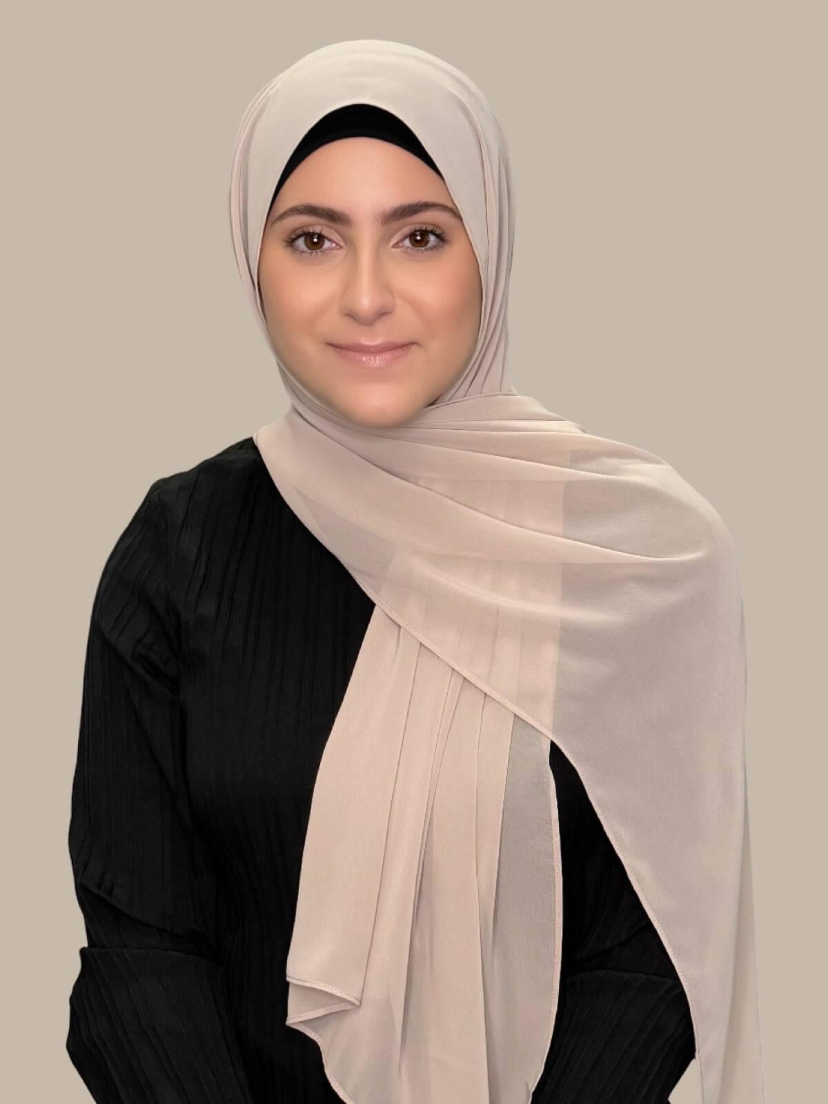 Modish Girl Luxury Chiffon Hijab-Oat