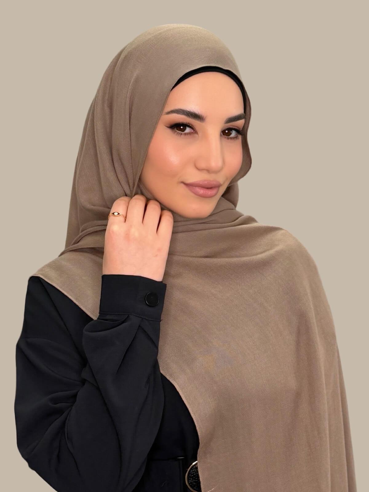 Cotton Modal Hijab-Forest Oak