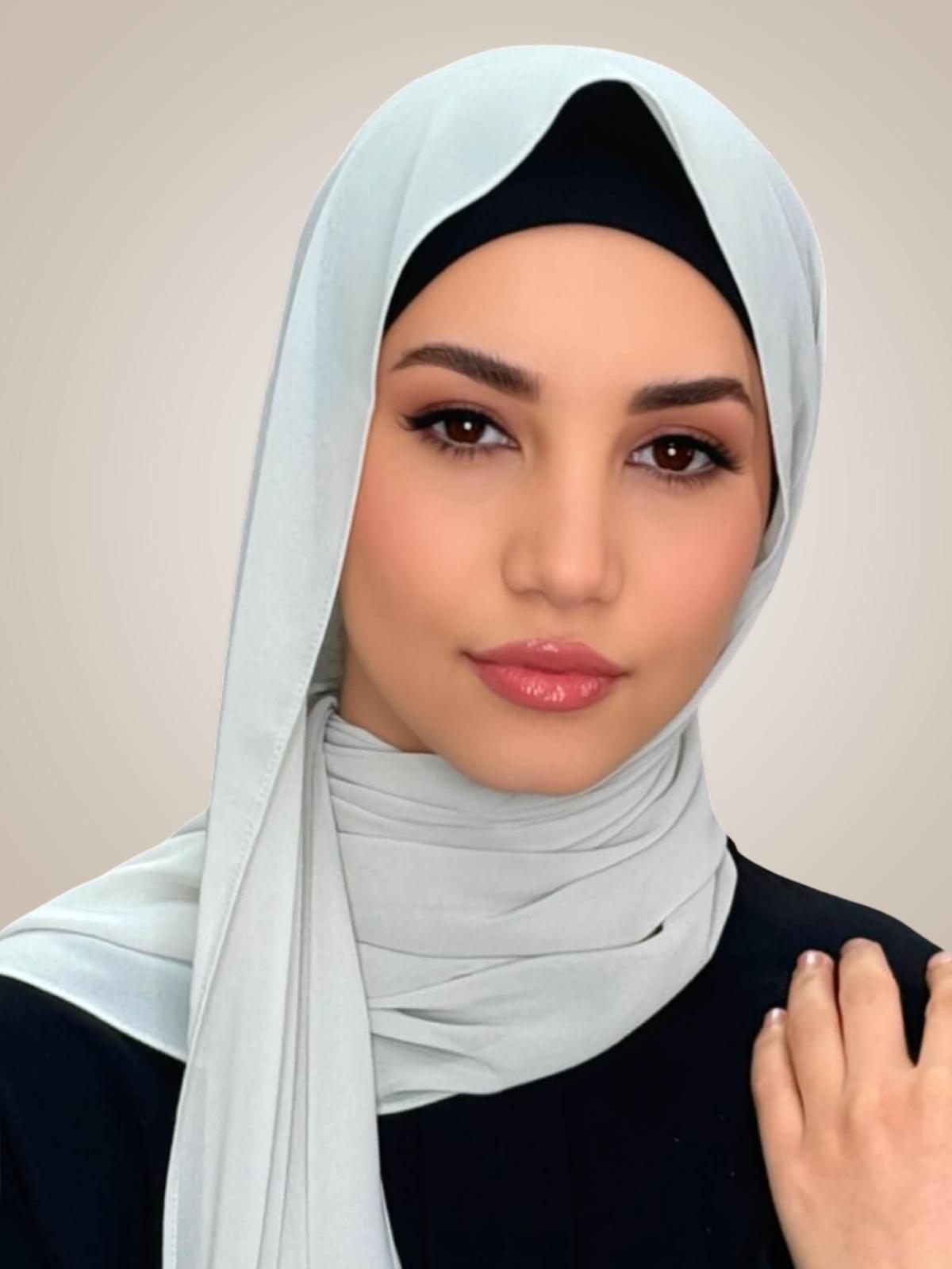 Classic Chiffon Hijab-Bone