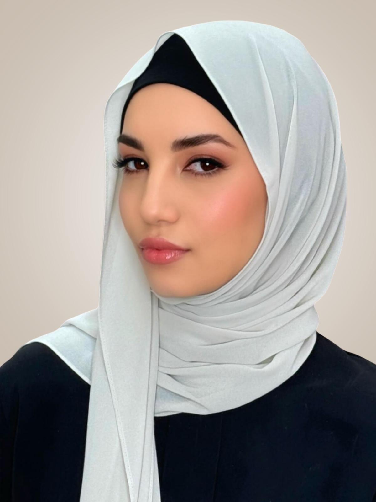 Classic Chiffon Hijab-Bone