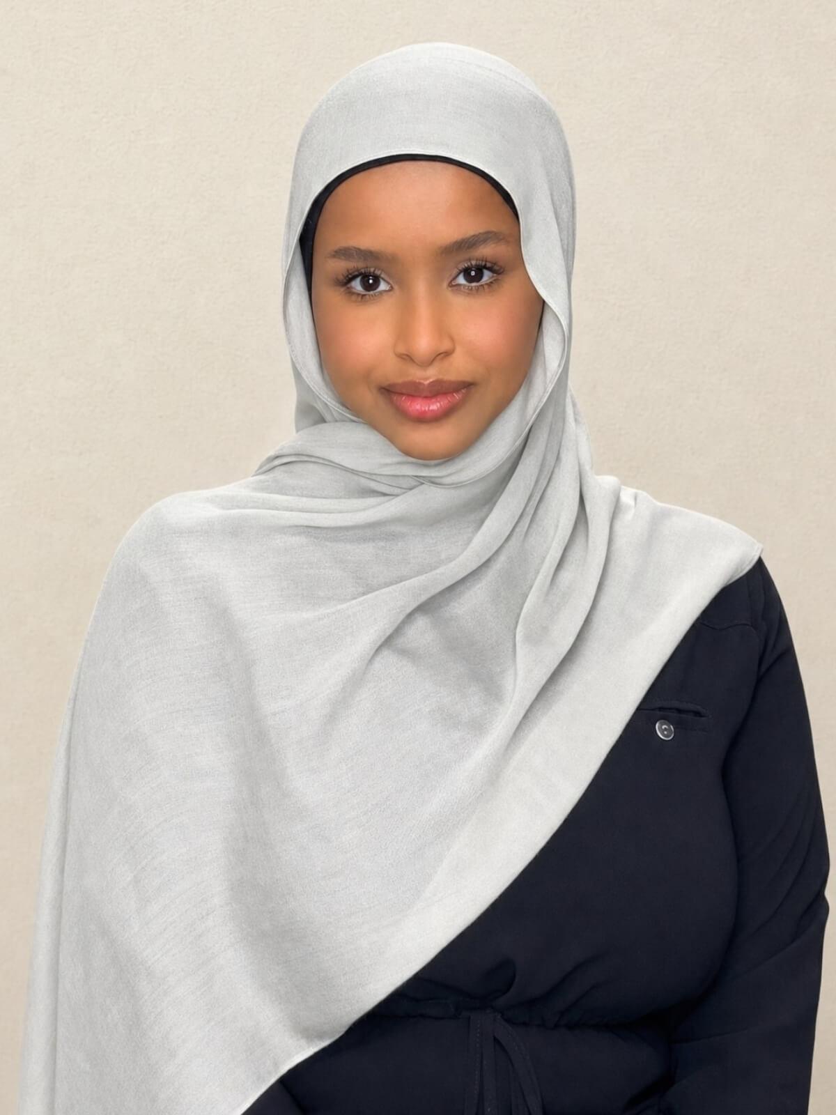 Cotton Modal Hijab-Pearl River