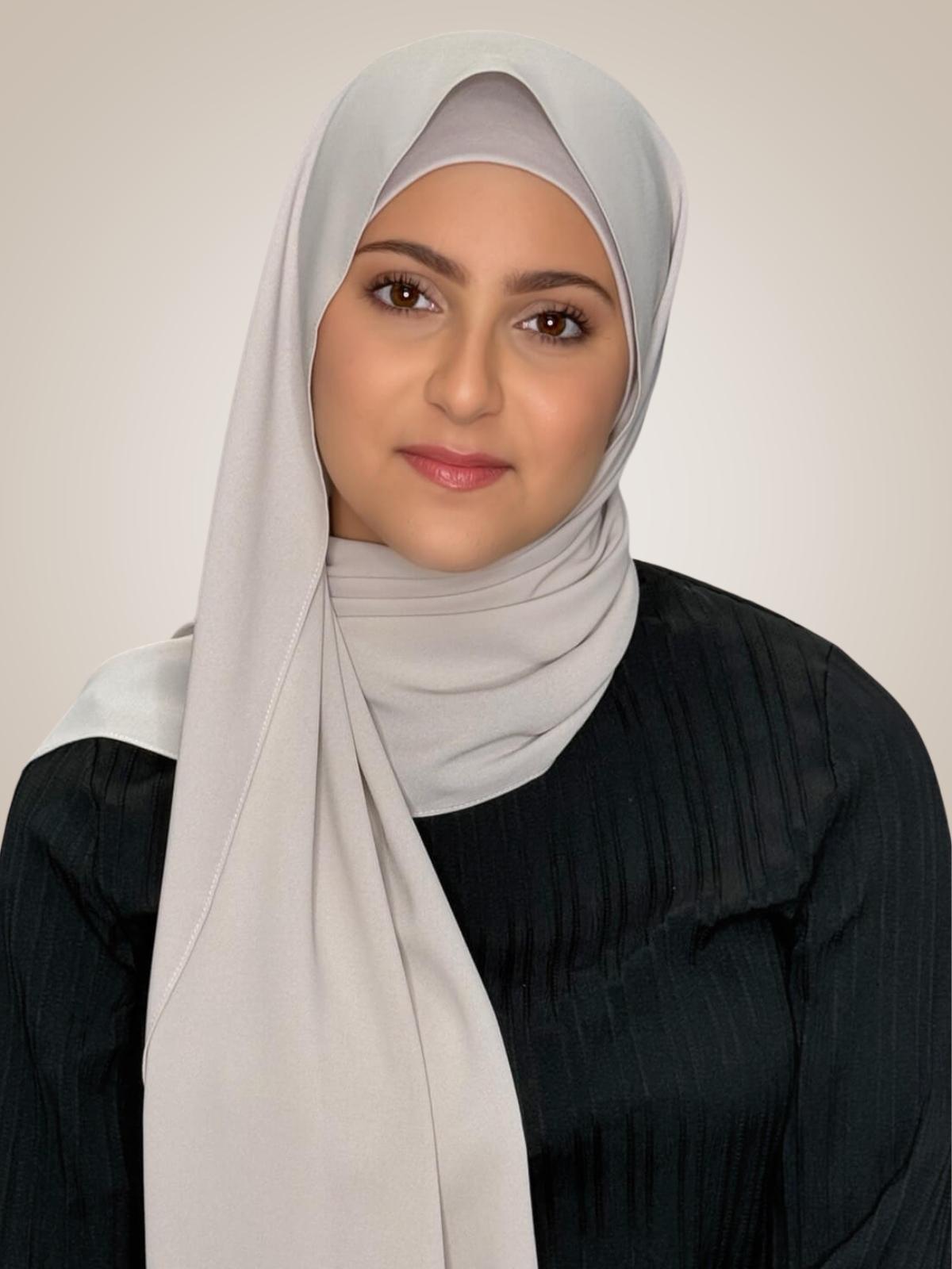 Modish Girl Matching Chiffon Hijab Set-Misty Lilac