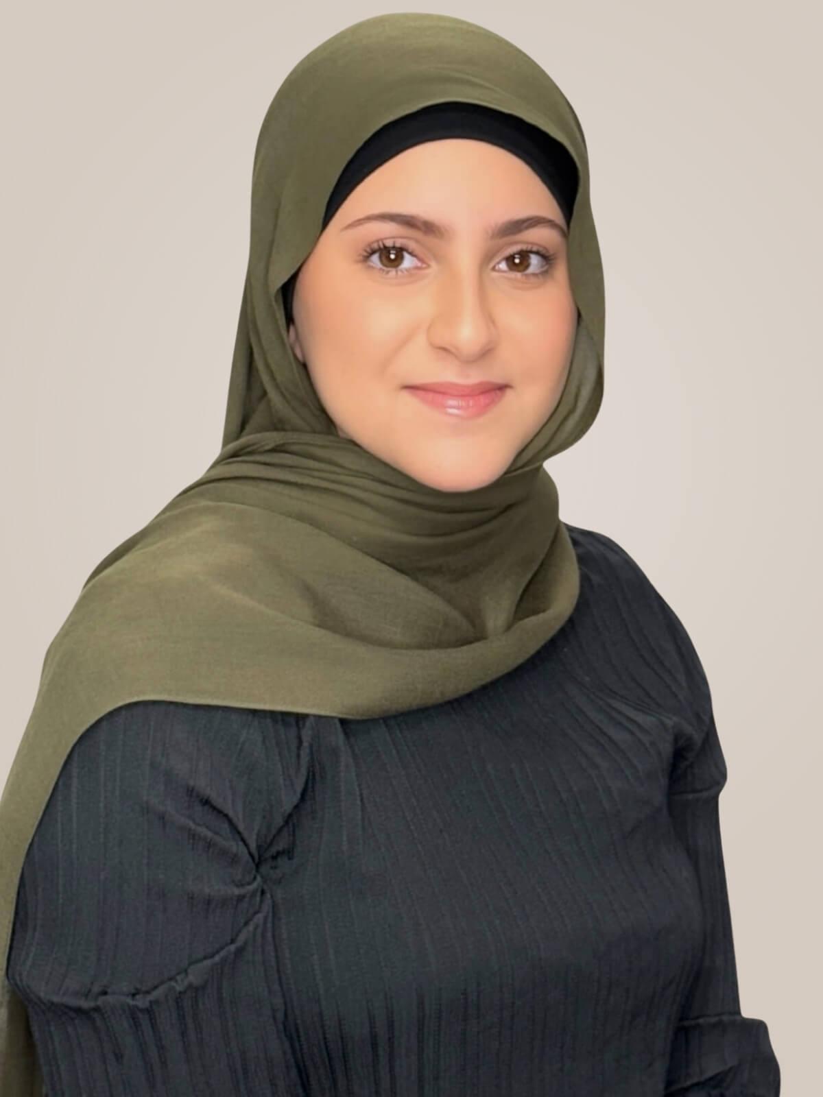 Modish Girl Cotton Modal Hijab-Sunlit Sage
