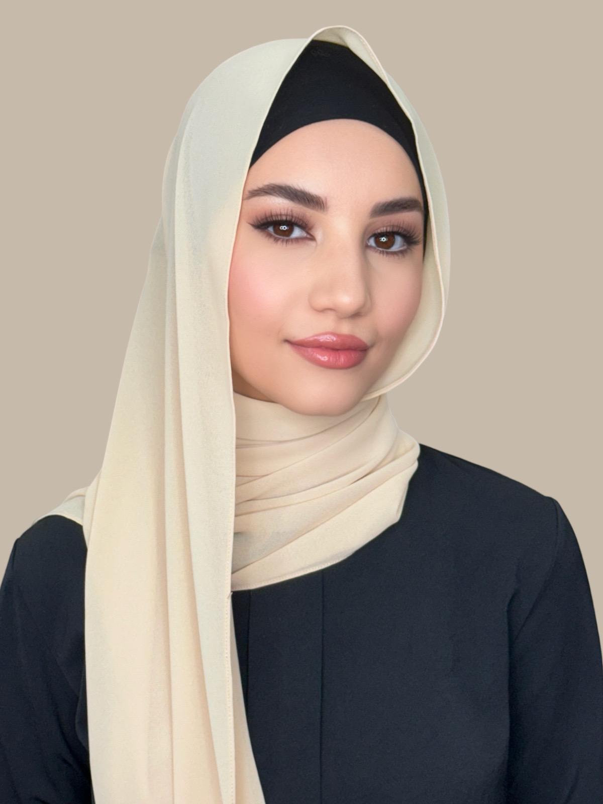 Classic Chiffon Hijab-Bisque