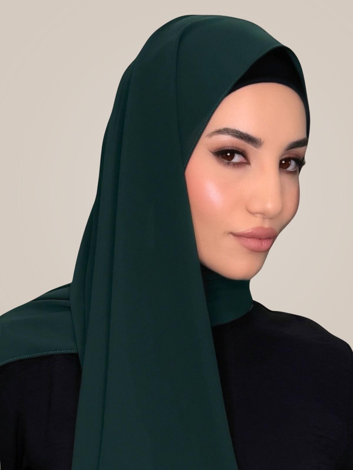 Classic Chiffon Hijab-Pine