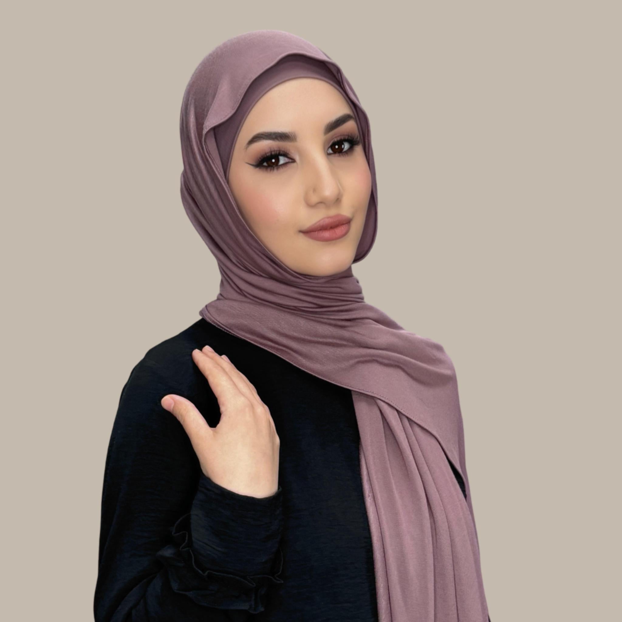 Premium Jersey Hijab-Rose Taupe