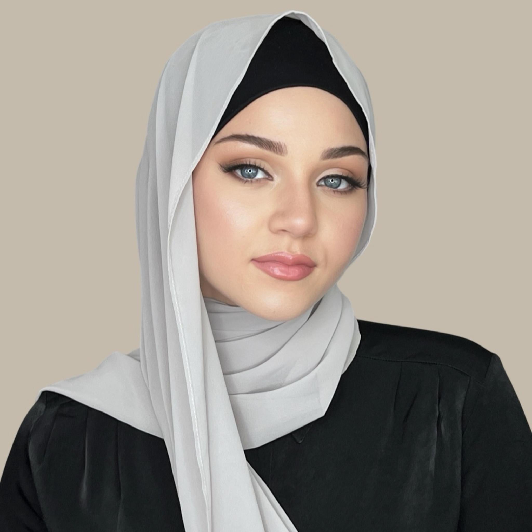 Luxury Chiffon Hijab-Light Taupe - Modish Hijab