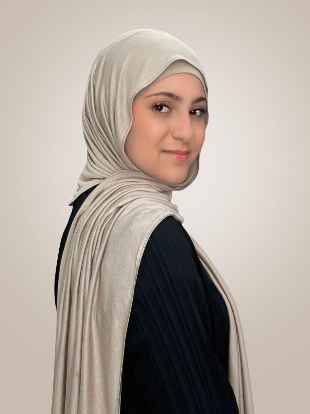 Modish Girl Premium Jersey Hijab-Vanilla