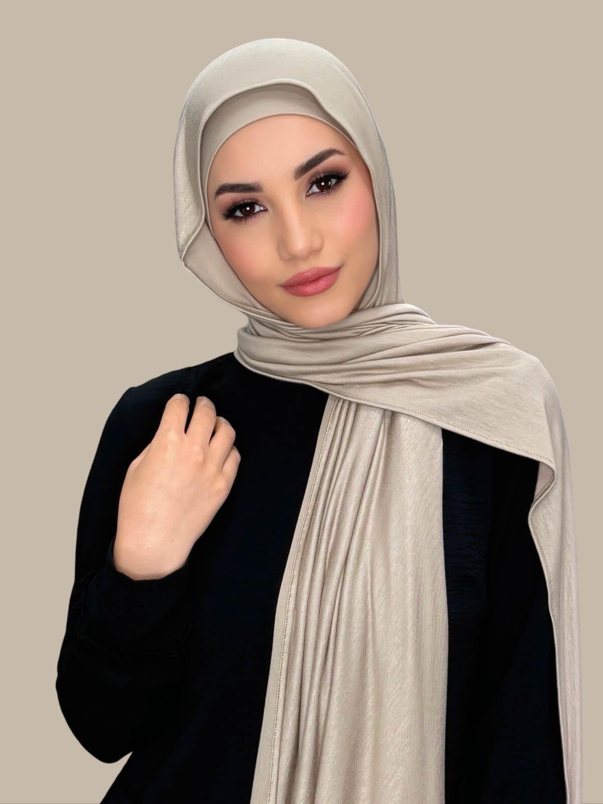 Premium Jersey Hijab-Vanilla