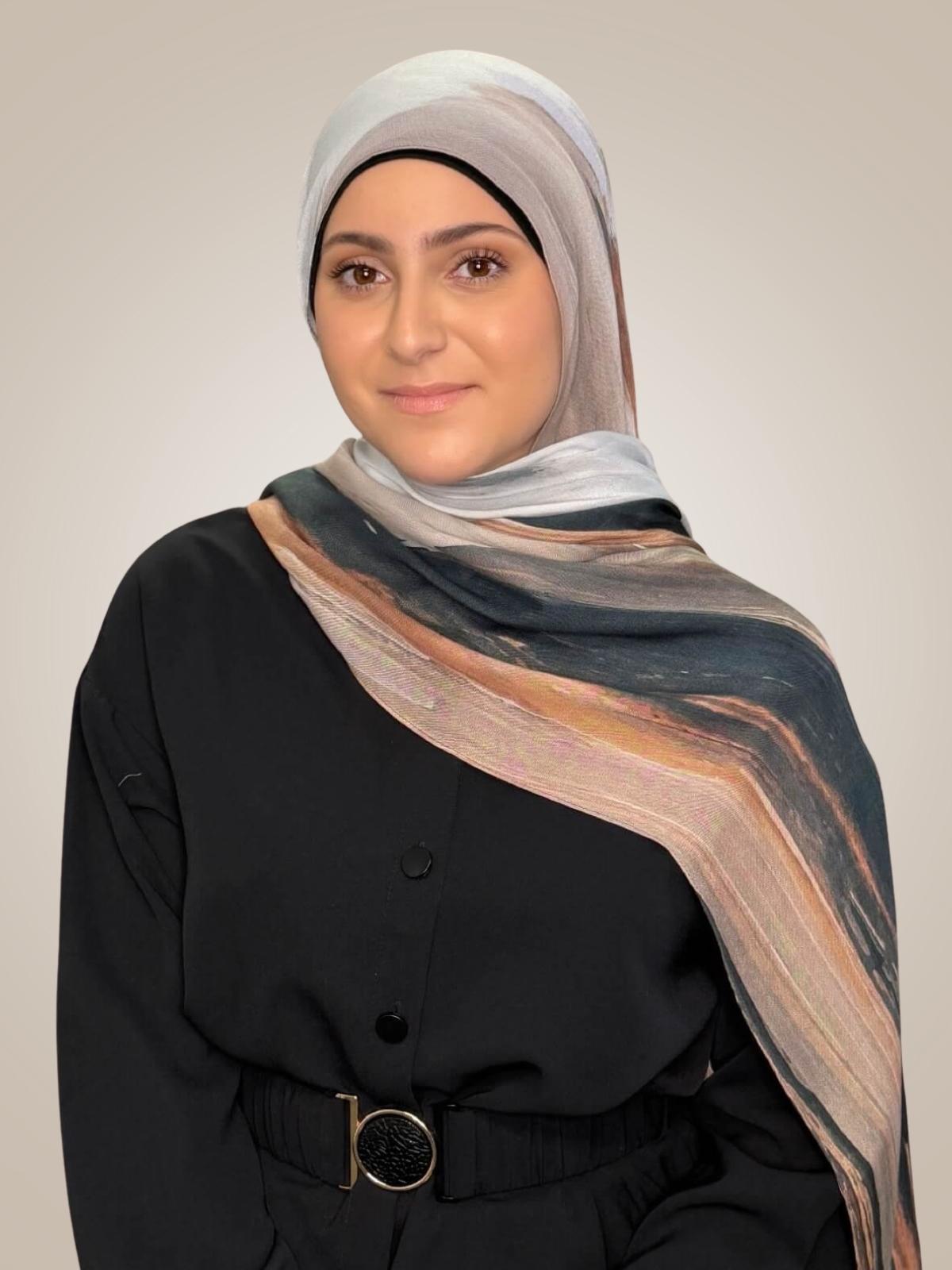 Modish Girl Print Modal Hijab-Sahara Drift