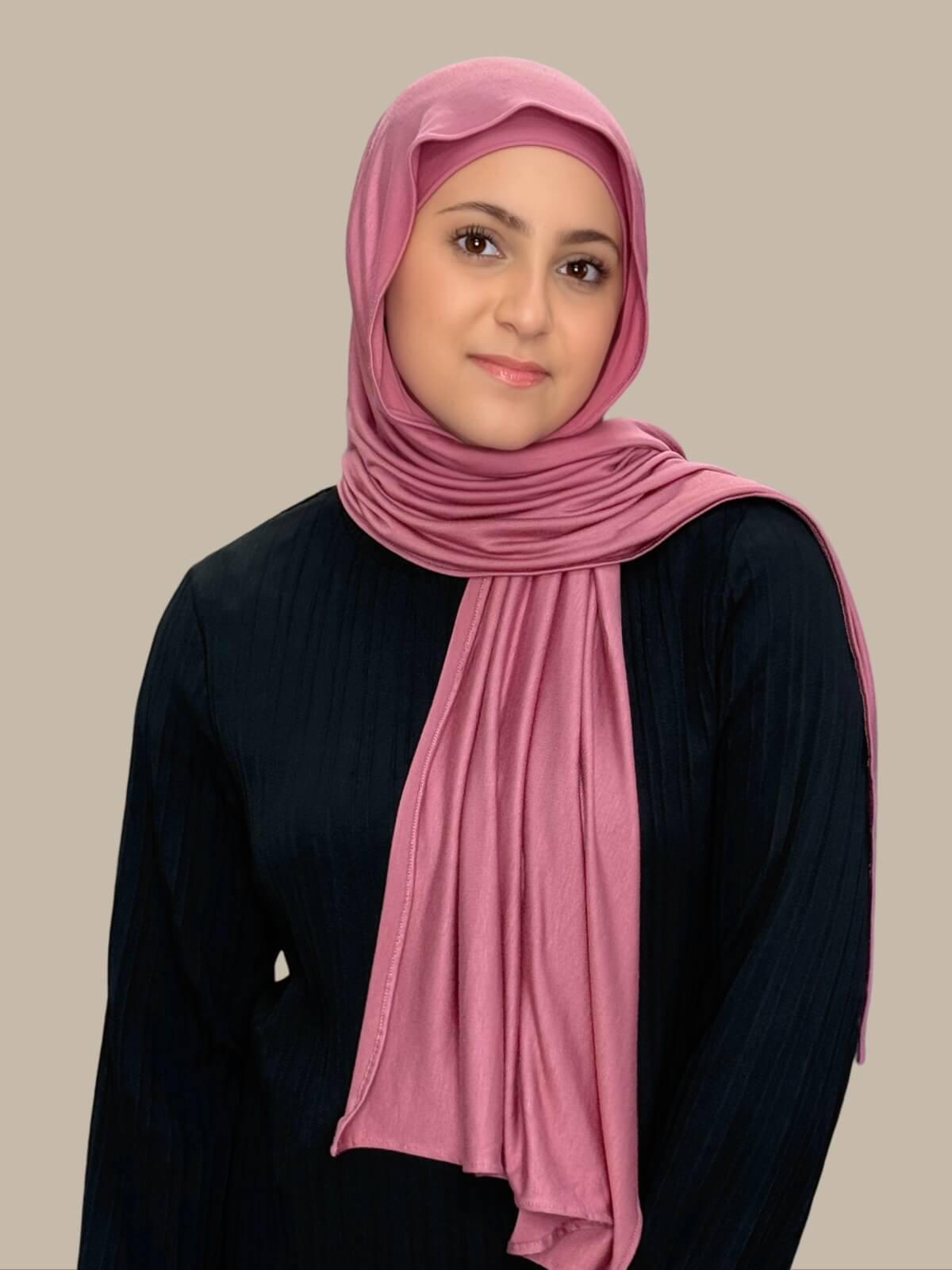 Modish Girl Premium Jersey Hijab-Pale Rose