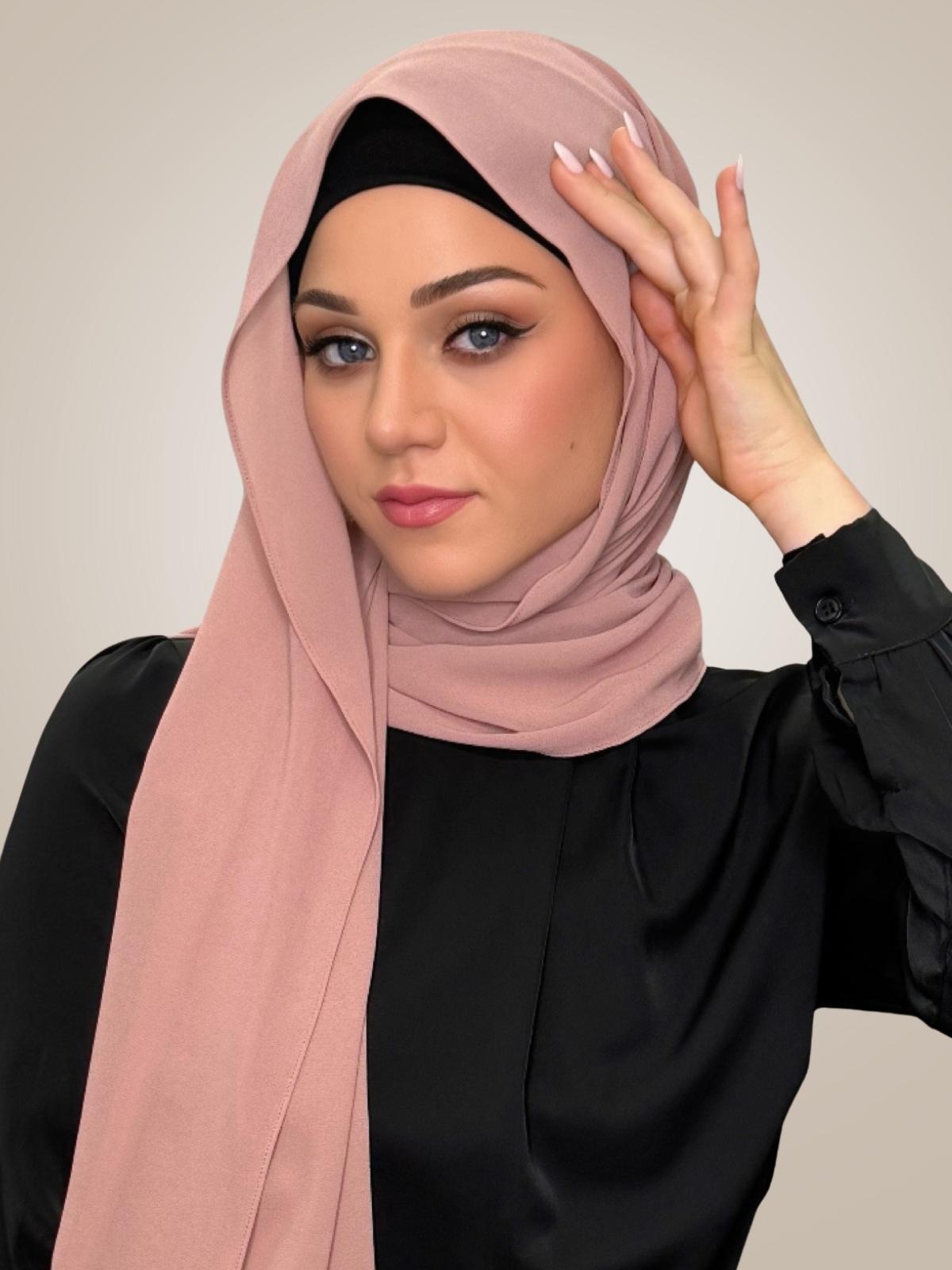 Classic Chiffon Hijab-Roselle