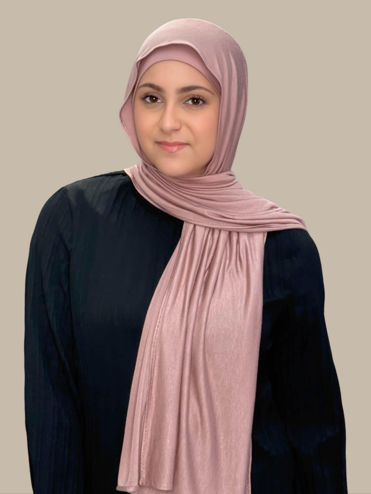 Modish Girl Premium Jersey Hijab-Dusty Rose