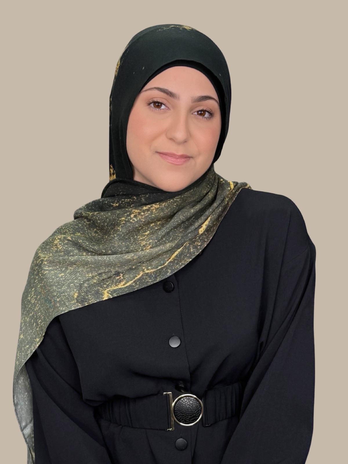 Modish Girl Print Modal Hijab-Golden Dune
